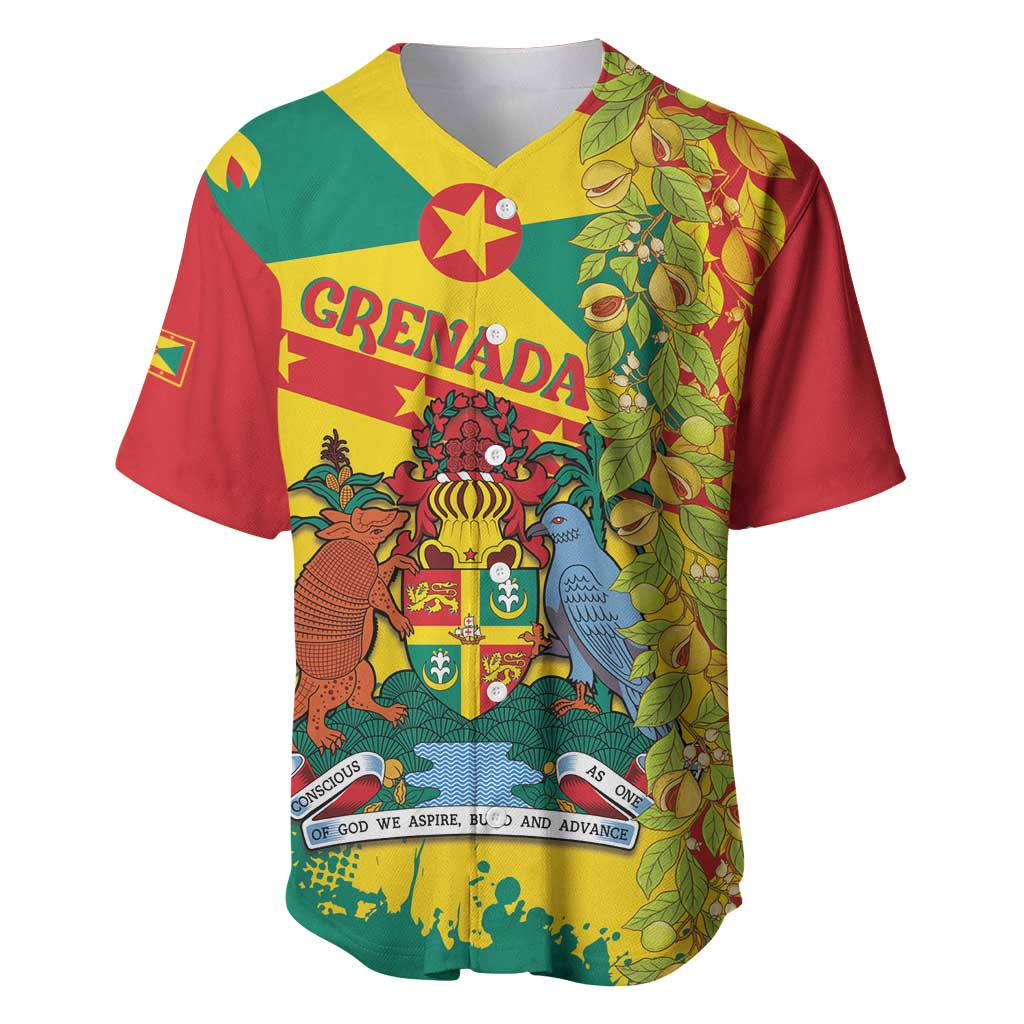 Grenada Baseball Jersey Gwenad Nutmeg Island of Spice - Wonder Print Shop