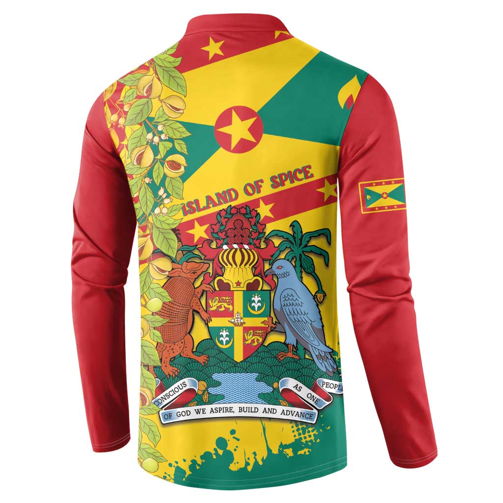 Grenada Button Sweatshirt Gwenad Nutmeg Island of Spice - Wonder Print Shop