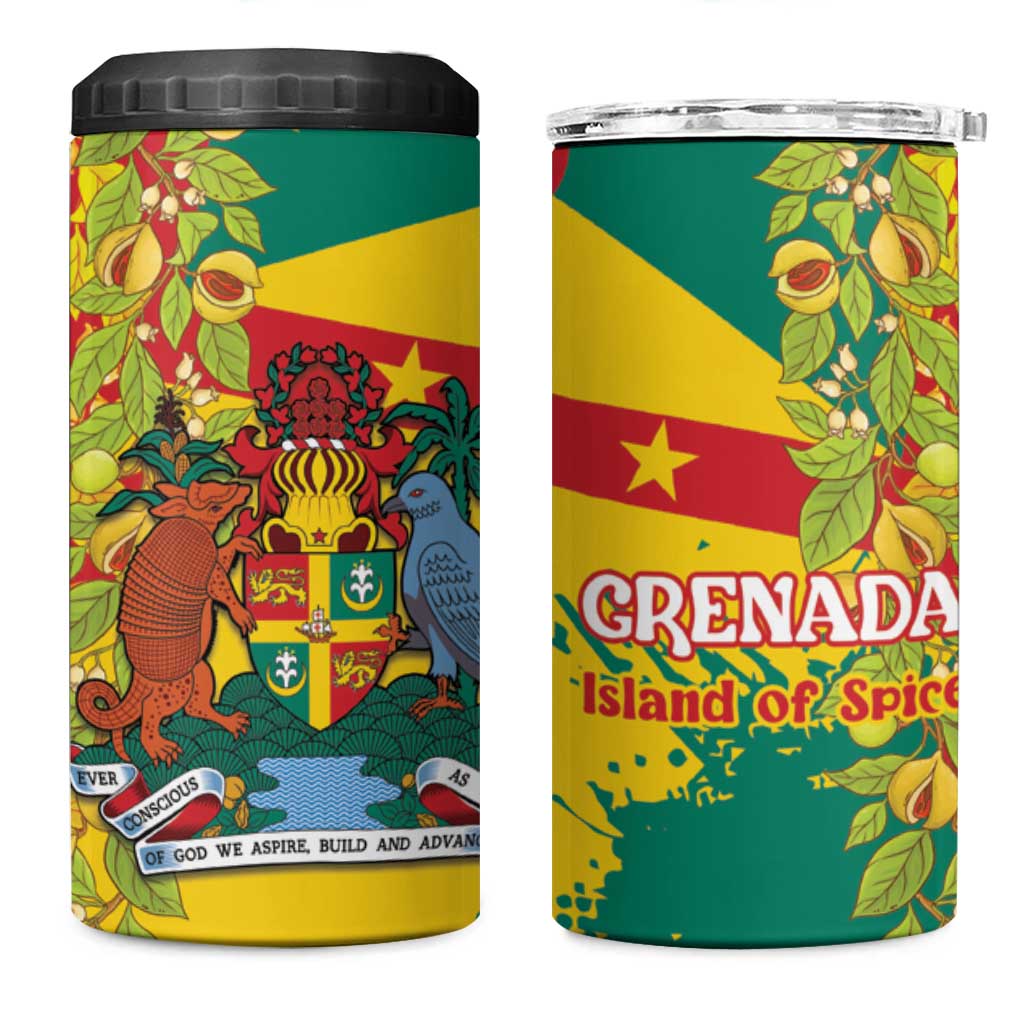 Grenada 4 in 1 Can Cooler Tumbler Gwenad Nutmeg Island of Spice - Wonder Print Shop