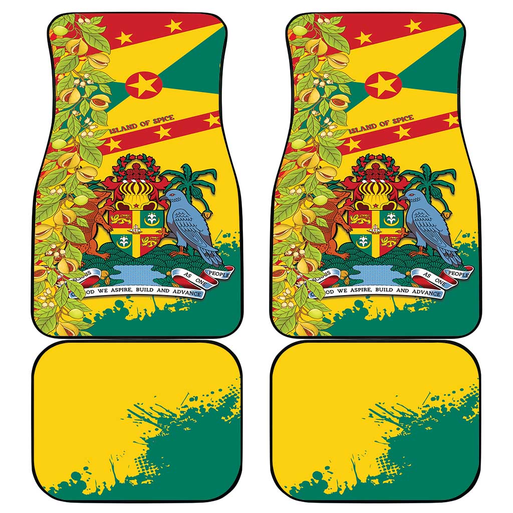 Grenada Car Mats Gwenad Nutmeg Island of Spice - Wonder Print Shop