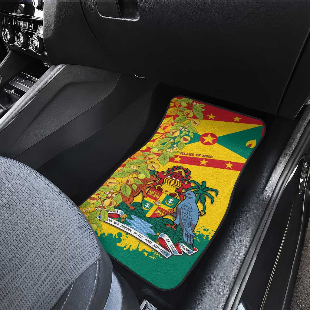 Grenada Car Mats Gwenad Nutmeg Island of Spice - Wonder Print Shop