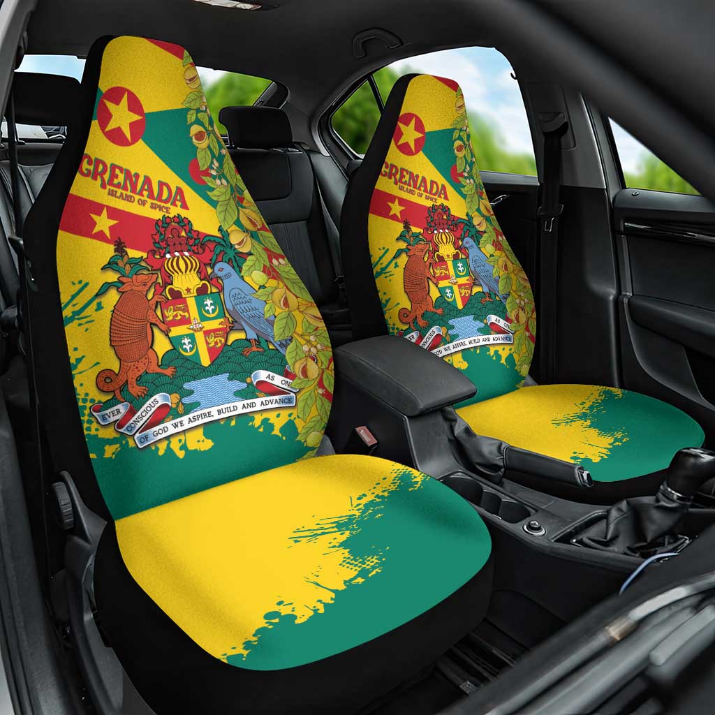 Grenada Car Seat Cover Gwenad Nutmeg Island of Spice - Wonder Print Shop