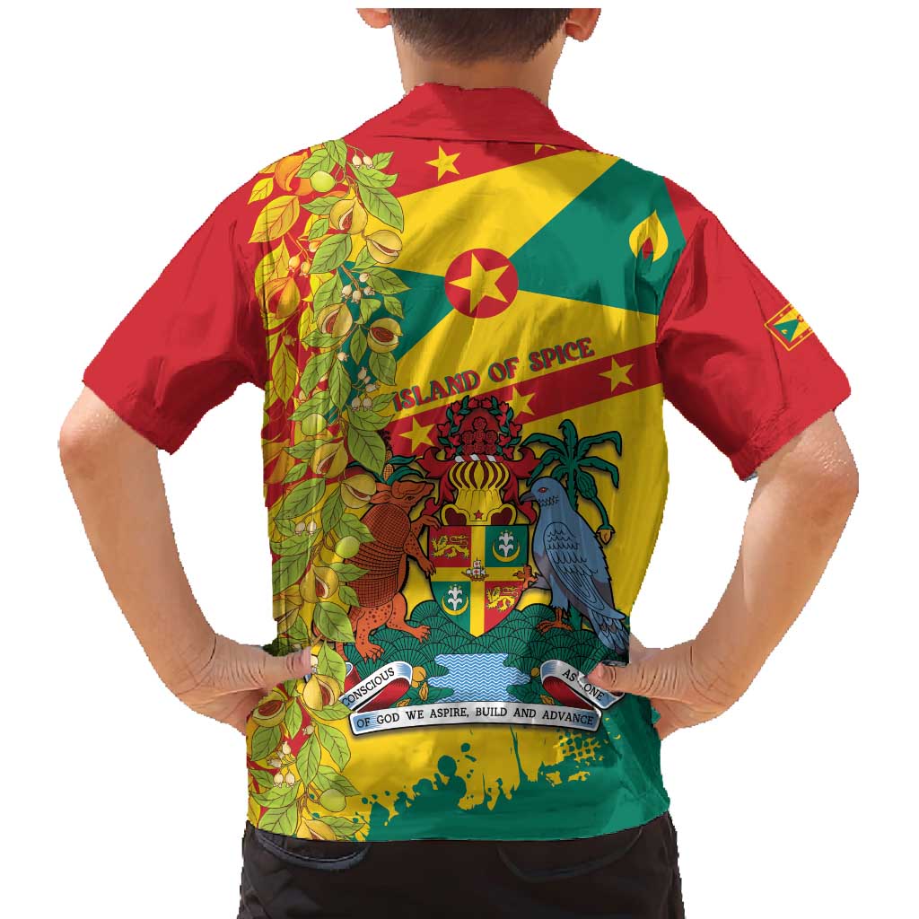 Grenada Family Matching Mermaid Dress and Hawaiian Shirt Gwenad Nutmeg Island of Spice - Wonder Print Shop