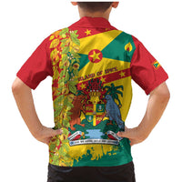 Grenada Family Matching Mermaid Dress and Hawaiian Shirt Gwenad Nutmeg Island of Spice - Wonder Print Shop