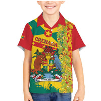 Grenada Family Matching Mermaid Dress and Hawaiian Shirt Gwenad Nutmeg Island of Spice - Wonder Print Shop