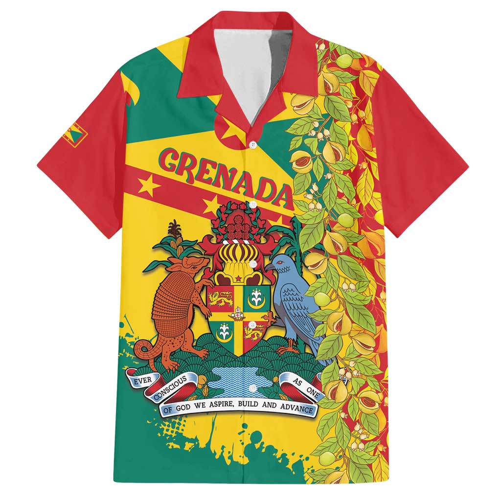 Grenada Family Matching Puletasi and Hawaiian Shirt Gwenad Nutmeg Island of Spice - Wonder Print Shop