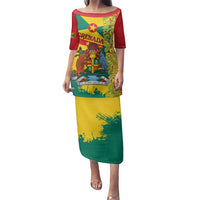 Grenada Family Matching Puletasi and Hawaiian Shirt Gwenad Nutmeg Island of Spice - Wonder Print Shop