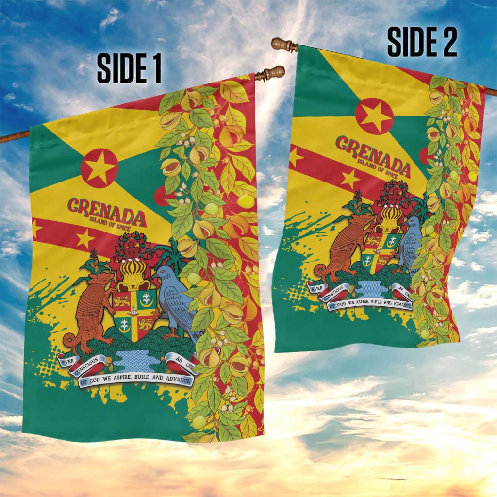 Grenada Garden Flag Gwenad Nutmeg Island of Spice - Wonder Print Shop