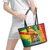 Grenada Leather Tote Bag Gwenad Nutmeg Island of Spice - Wonder Print Shop