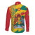 Grenada Long Sleeve Button Shirt Gwenad Nutmeg Island of Spice - Wonder Print Shop