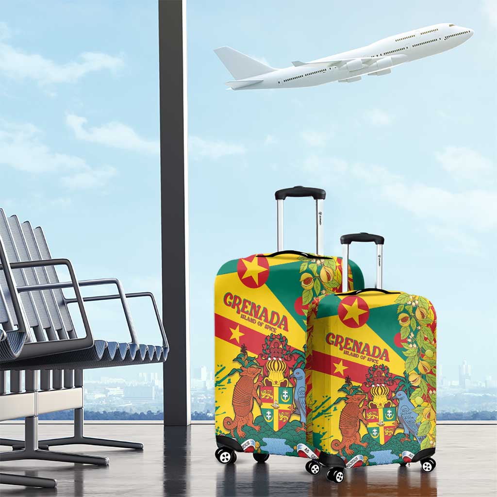 Grenada Luggage Cover Gwenad Nutmeg Island of Spice - Wonder Print Shop