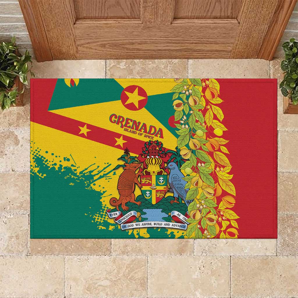 Grenada Rubber Doormat Gwenad Nutmeg Island of Spice - Wonder Print Shop