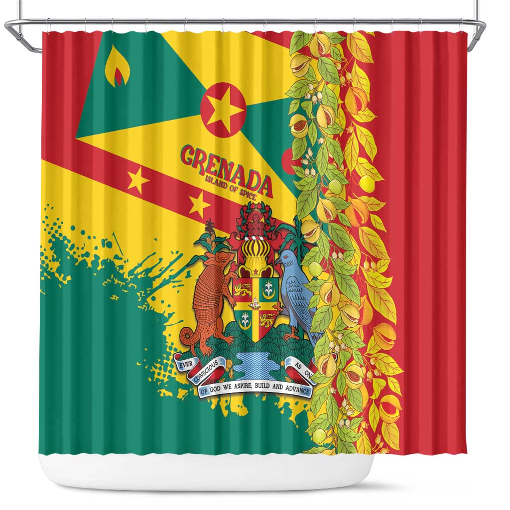 Grenada Shower Curtain Gwenad Nutmeg Island of Spice
