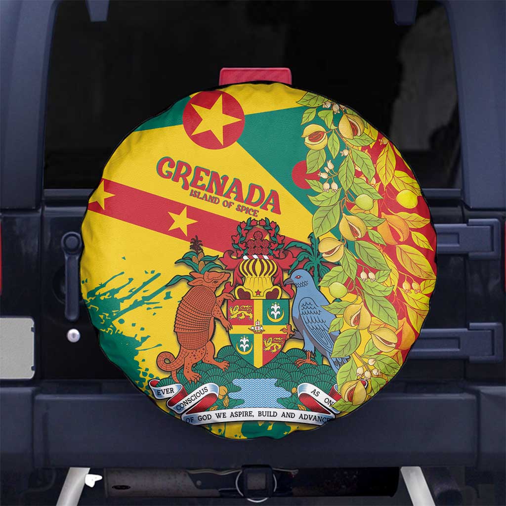 Grenada Spare Tire Cover Gwenad Nutmeg Island of Spice - Wonder Print Shop