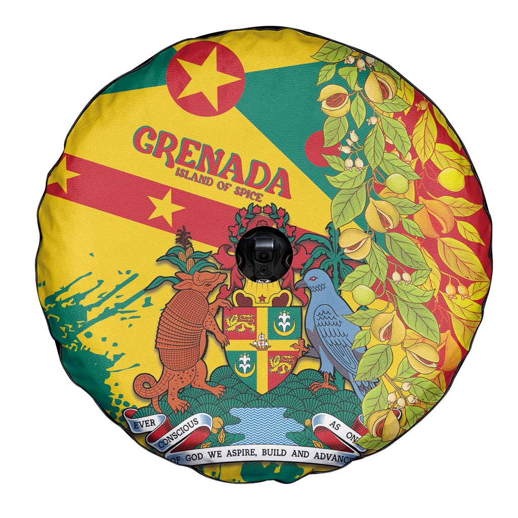 Grenada Spare Tire Cover Gwenad Nutmeg Island of Spice - Wonder Print Shop