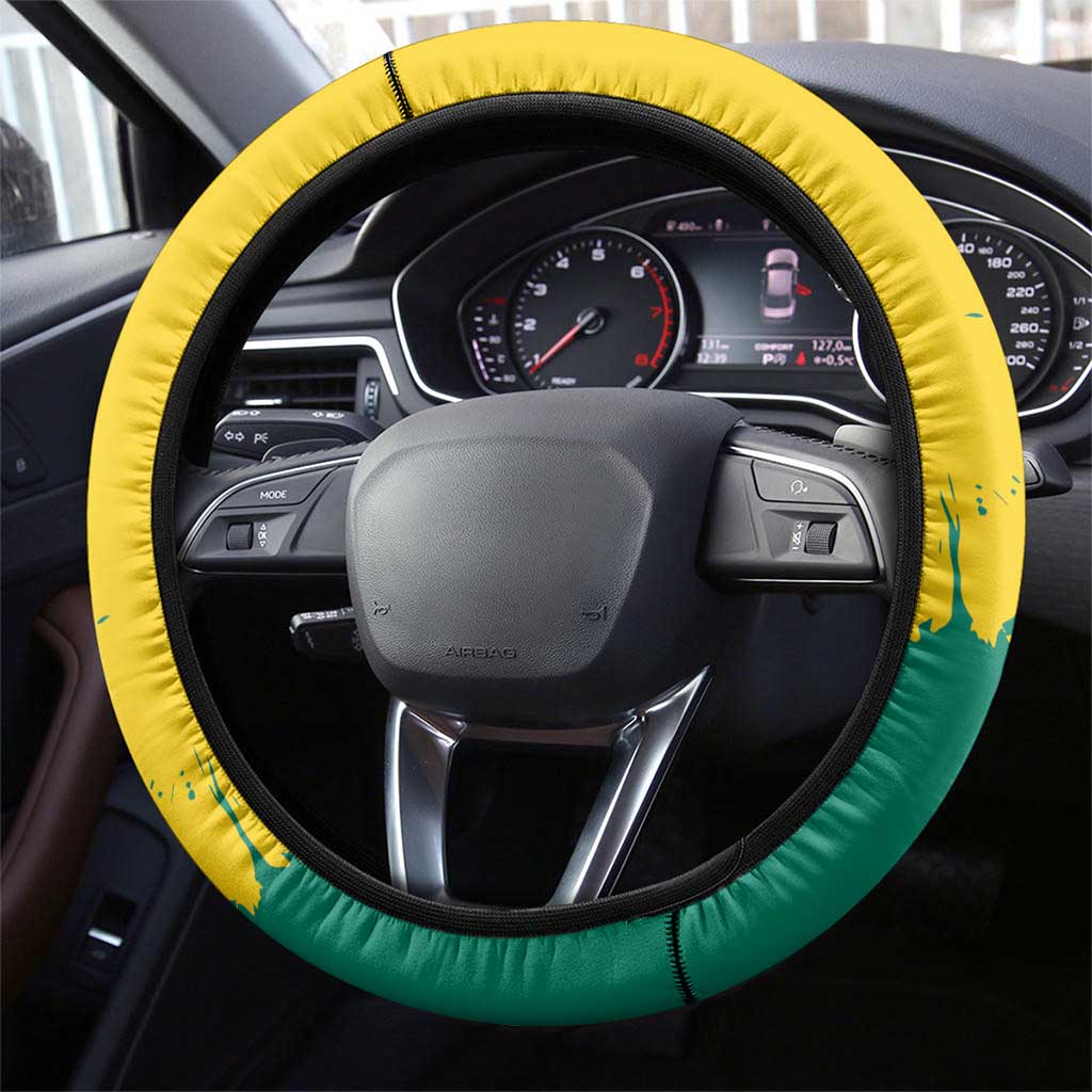 Grenada Steering Wheel Cover Gwenad Nutmeg Island of Spice - Wonder Print Shop