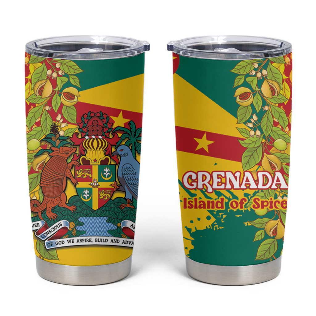 Grenada Tumbler Cup Gwenad Nutmeg Island of Spice - Wonder Print Shop
