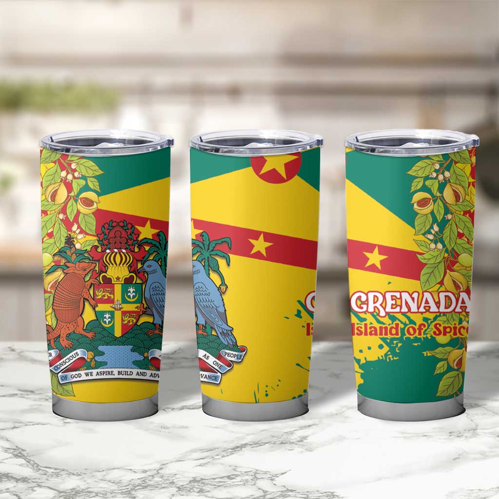 Grenada Tumbler Cup Gwenad Nutmeg Island of Spice - Wonder Print Shop