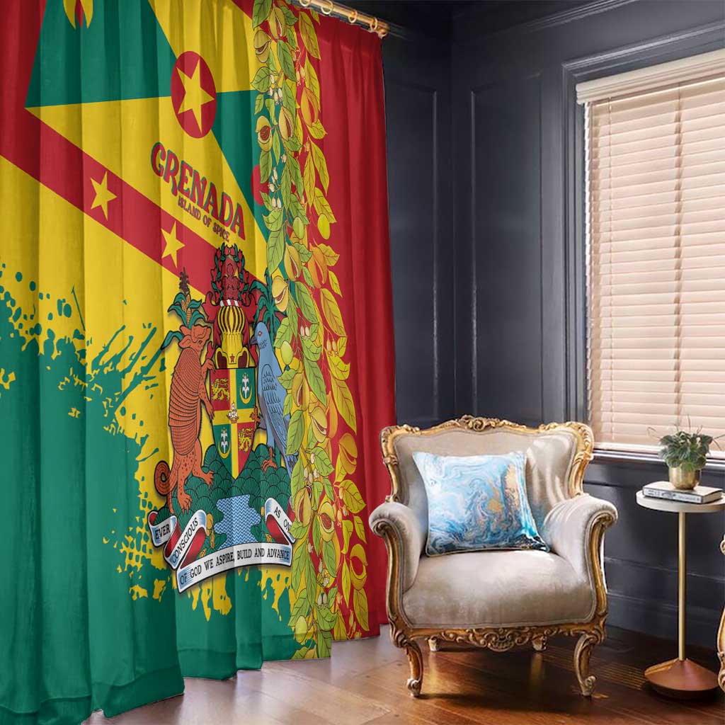 Grenada Window Curtain Gwenad Nutmeg Island of Spice - Wonder Print Shop