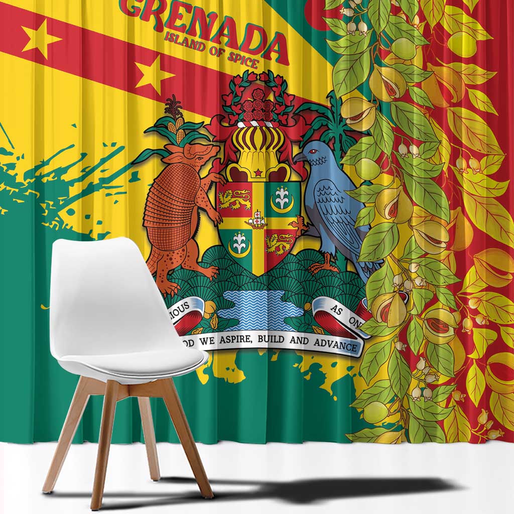 Grenada Window Curtain Gwenad Nutmeg Island of Spice - Wonder Print Shop