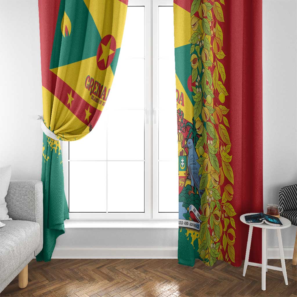 Grenada Window Curtain Gwenad Nutmeg Island of Spice - Wonder Print Shop