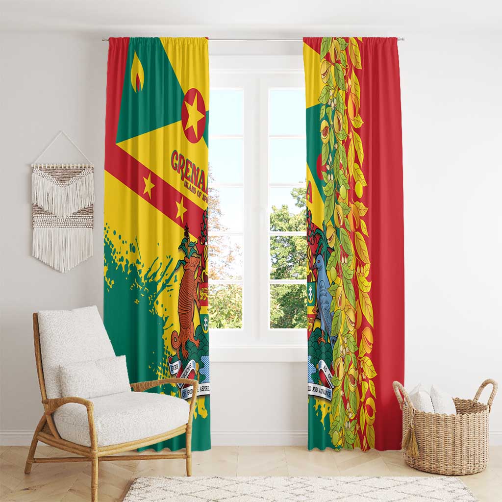 Grenada Window Curtain Gwenad Nutmeg Island of Spice - Wonder Print Shop