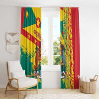 Grenada Window Curtain Gwenad Nutmeg Island of Spice - Wonder Print Shop