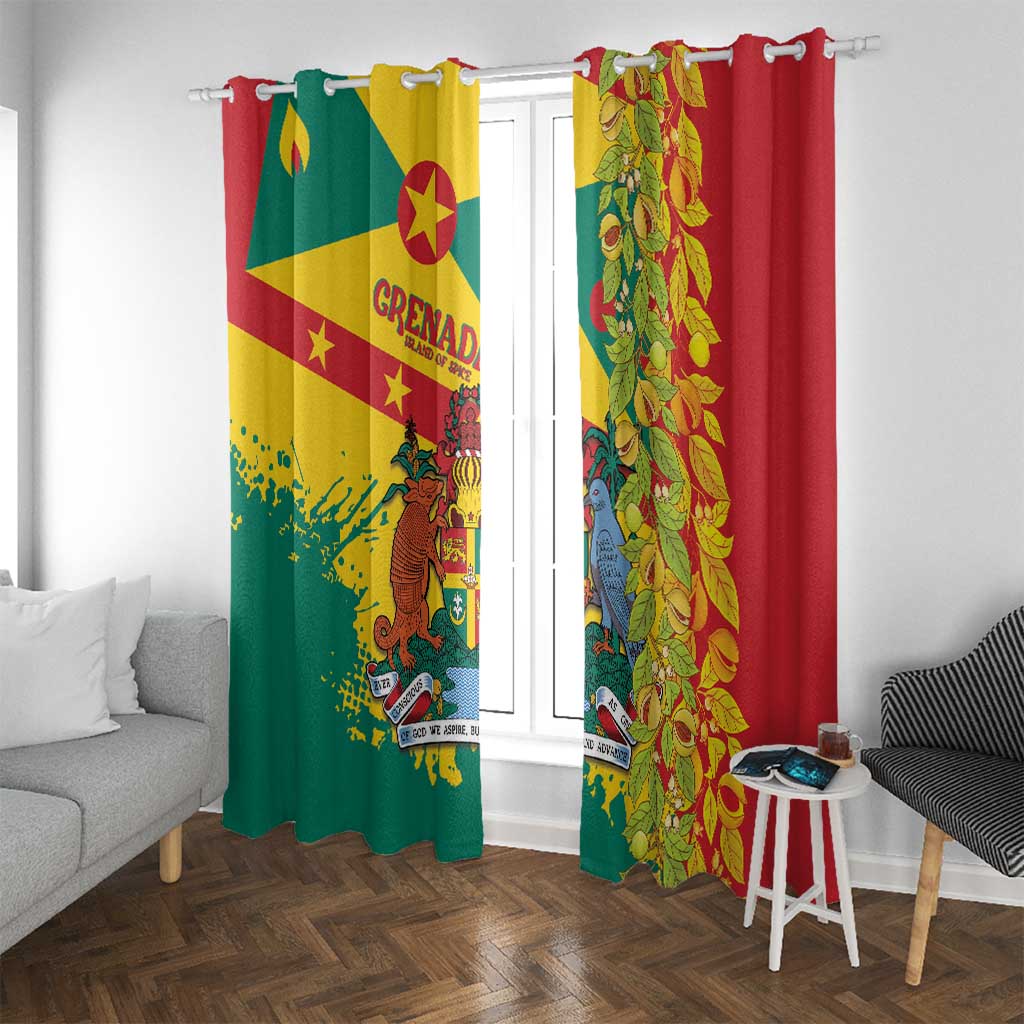 Grenada Window Curtain Gwenad Nutmeg Island of Spice - Wonder Print Shop