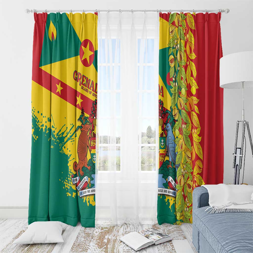 Grenada Window Curtain Gwenad Nutmeg Island of Spice - Wonder Print Shop