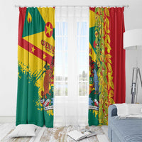 Grenada Window Curtain Gwenad Nutmeg Island of Spice - Wonder Print Shop