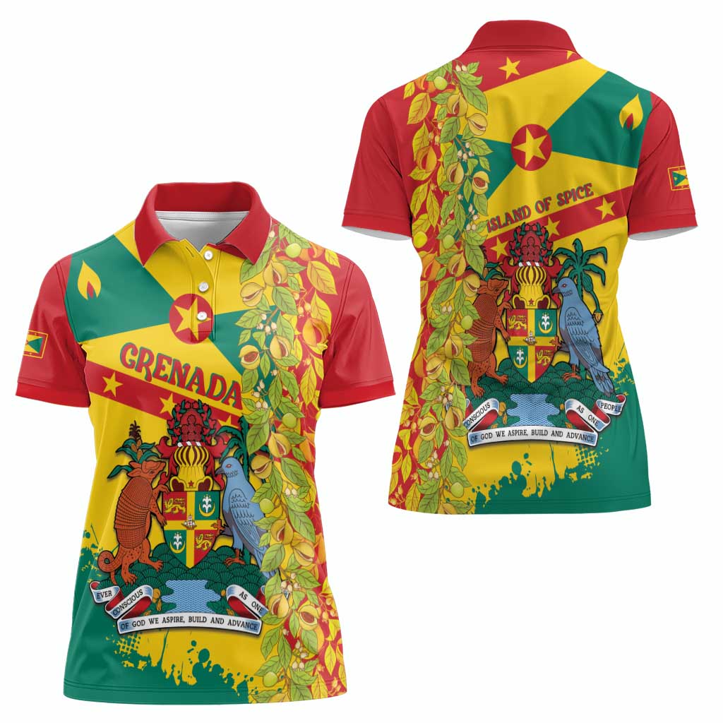 Grenada Women Polo Shirt Gwenad Nutmeg Island of Spice - Wonder Print Shop