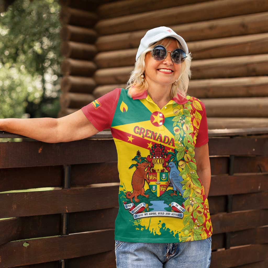 Grenada Women Polo Shirt Gwenad Nutmeg Island of Spice - Wonder Print Shop