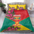 Grenada 1974 Bedding Set Gwenad Map With Bougainvillea - Flag Color - Wonder Print Shop