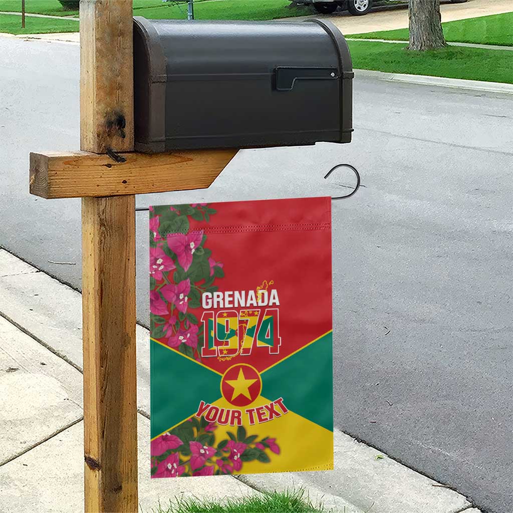 Grenada 1974 Garden Flag Gwenad Map With Bougainvillea - Flag Color - Wonder Print Shop