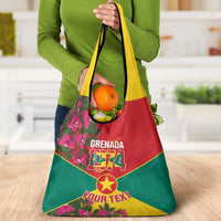 Grenada 1974 Grocery Bag Gwenad Map With Bougainvillea - Flag Color