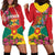 Grenada 1974 Hoodie Dress Gwenad Map With Bougainvillea - Flag Color - Wonder Print Shop