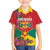 Grenada 1974 Kid Hawaiian Shirt Gwenad Map With Bougainvillea - Flag Color - Wonder Print Shop