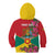 Grenada 1974 Kid Hoodie Gwenad Map With Bougainvillea - Flag Color - Wonder Print Shop