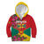Grenada 1974 Kid Hoodie Gwenad Map With Bougainvillea - Flag Color - Wonder Print Shop