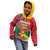 Grenada 1974 Kid Hoodie Gwenad Map With Bougainvillea - Flag Color - Wonder Print Shop