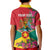 Grenada 1974 Kid Polo Shirt Gwenad Map With Bougainvillea - Flag Color - Wonder Print Shop