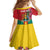 Grenada 1974 Kid Short Sleeve Dress Gwenad Map With Bougainvillea - Flag Color - Wonder Print Shop