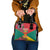 Grenada 1974 Shoulder Handbag Gwenad Map With Bougainvillea - Flag Color
