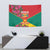 Grenada 1974 Tapestry Gwenad Map With Bougainvillea - Flag Color - Wonder Print Shop