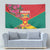 Grenada 1974 Tapestry Gwenad Map With Bougainvillea - Flag Color - Wonder Print Shop