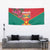 Grenada 1974 Tapestry Gwenad Map With Bougainvillea - Flag Color - Wonder Print Shop