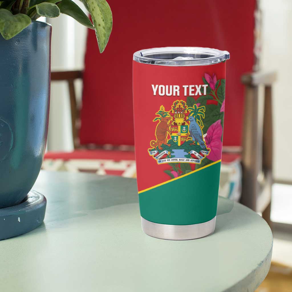 Grenada 1974 Tumbler Cup Gwenad Map With Bougainvillea - Flag Color - Wonder Print Shop