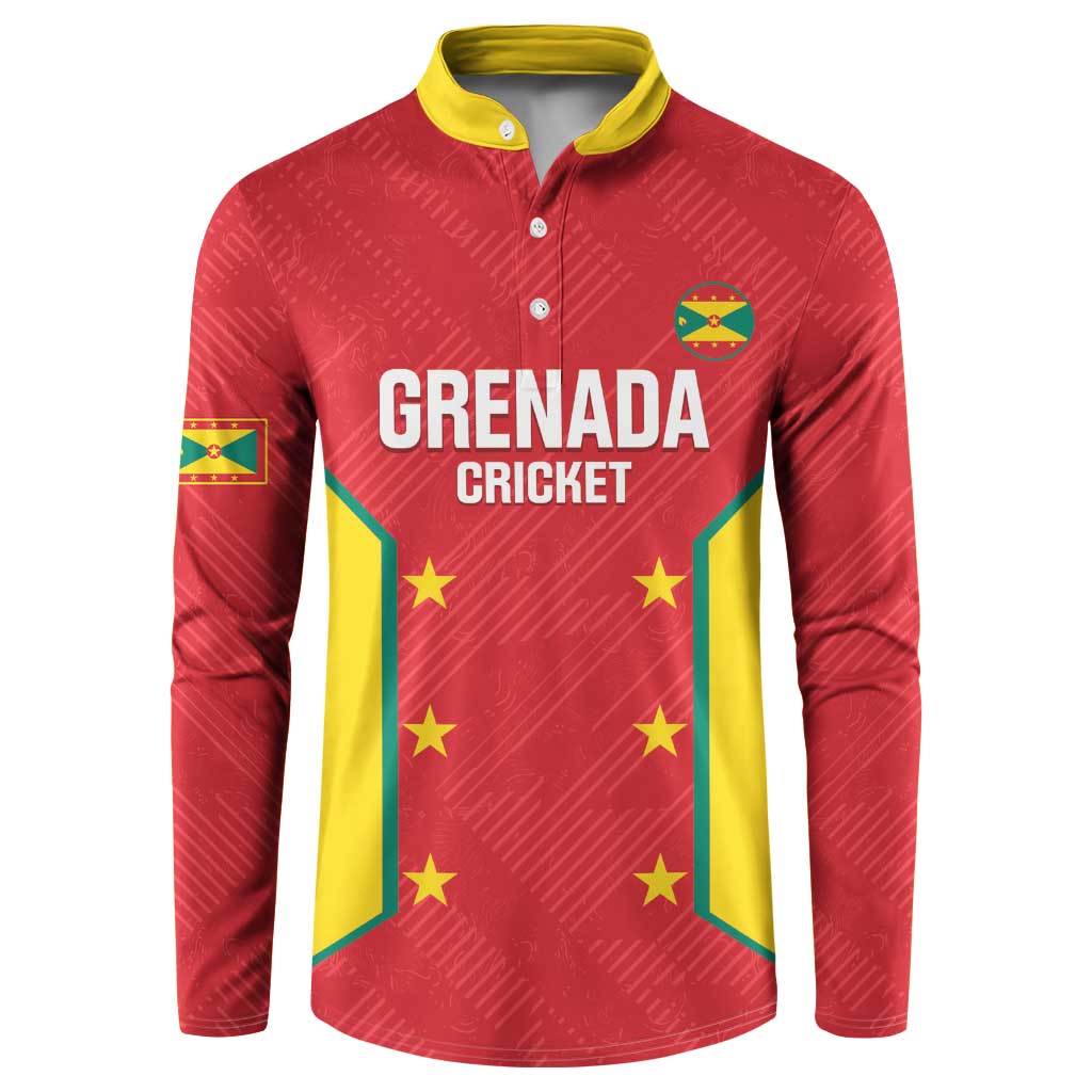 Custom Grenada Cricket Button Sweatshirt 2025 Sporty Style - Wonder Print Shop