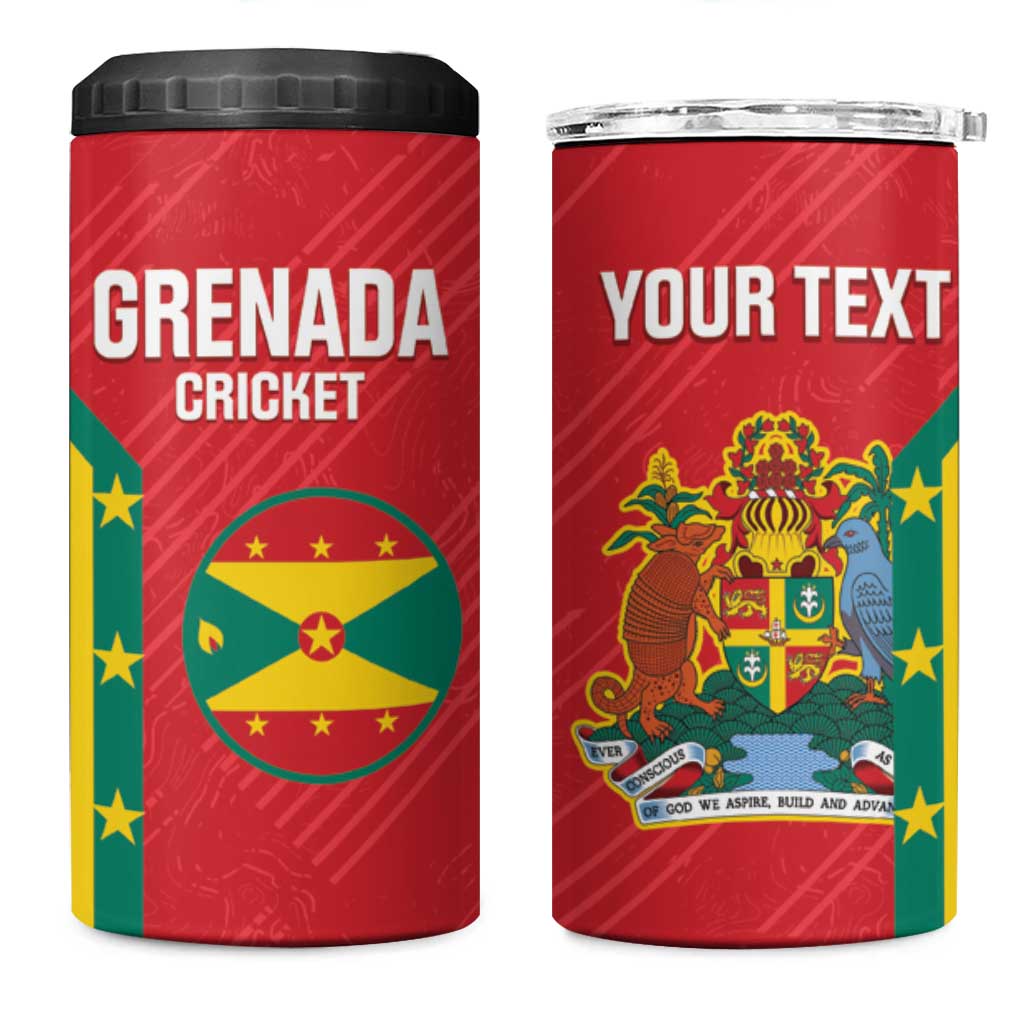 Custom Grenada Cricket 4 in 1 Can Cooler Tumbler 2025 Sporty Style - Wonder Print Shop