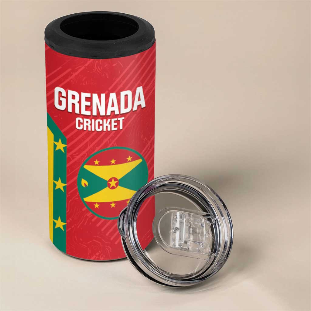 Custom Grenada Cricket 4 in 1 Can Cooler Tumbler 2025 Sporty Style - Wonder Print Shop